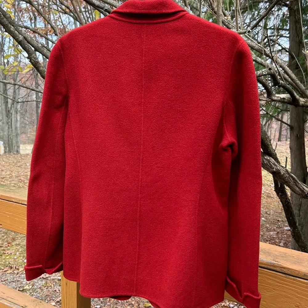 Jones New York Brick Red Wool Blazer, Size 12 - Picture 3 of 16